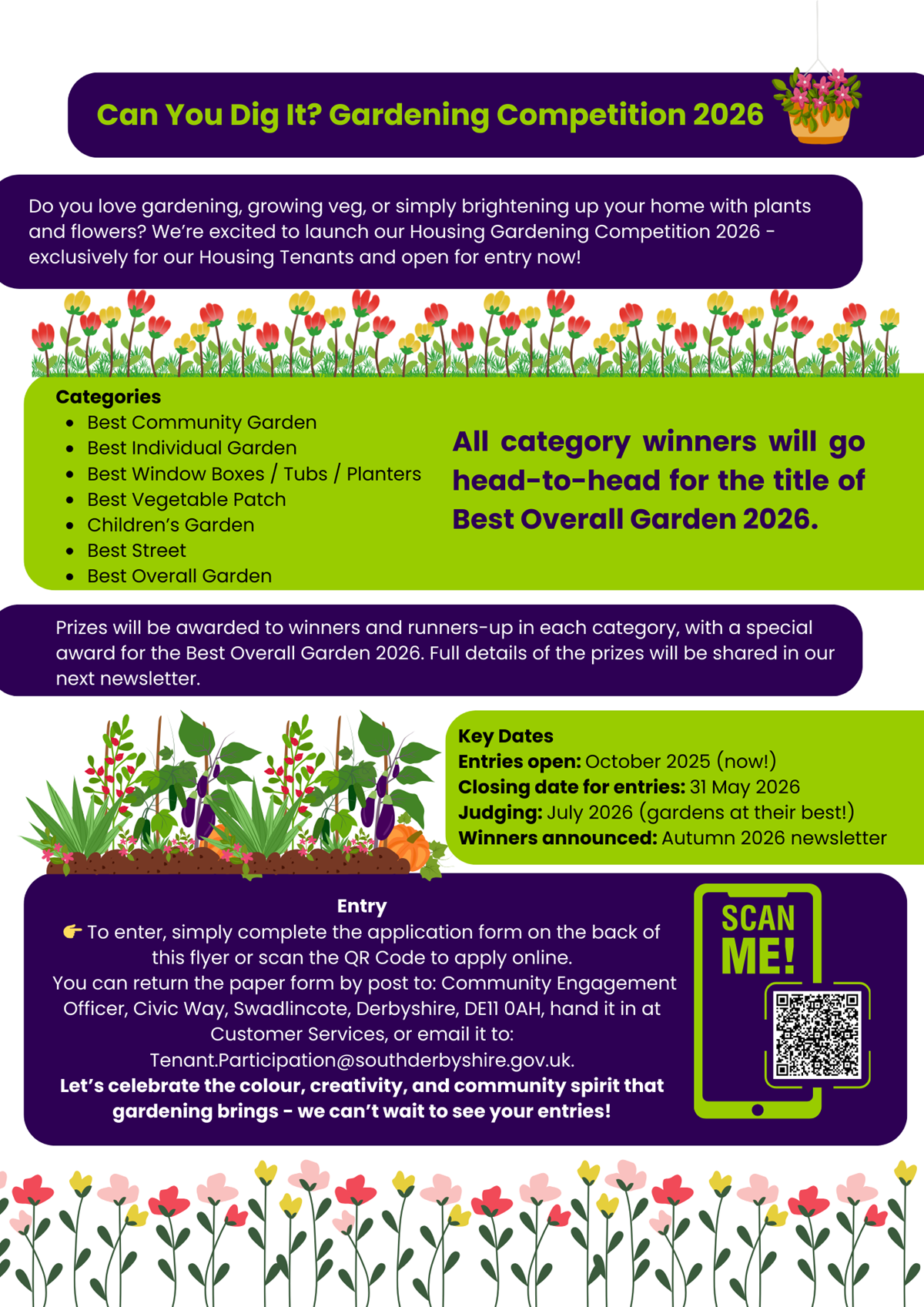 Gardening Competition Leaflet.